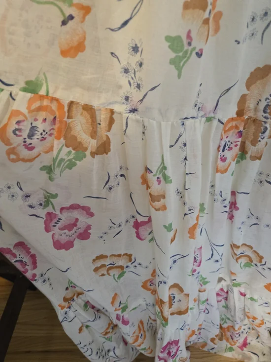 Pantel Montreal Vintage Floral Maxi Dress Size 13 Boho Cottagecore Smocked Bust - Picture 6 of 12